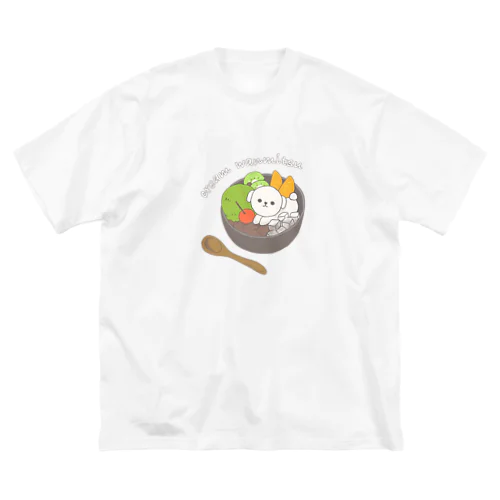 cream wanmitsu(色付き) ビッグシルエットTシャツ