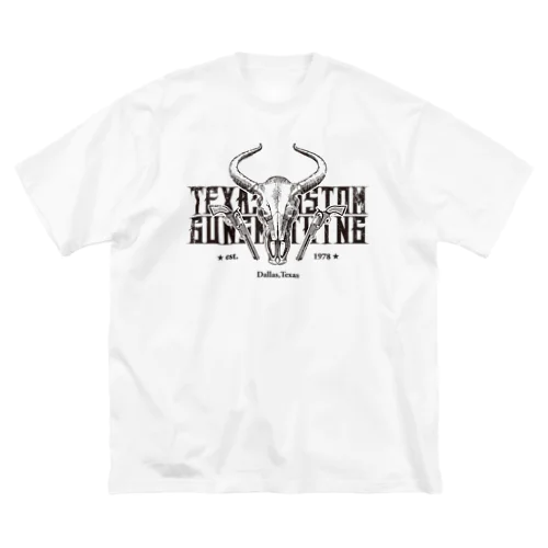 TEXAS CUSTOM GUNSMITHING BULL SKULL_No.3 루즈핏 티셔츠