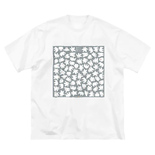 シロクンマ ビッグシルエットTシャツ