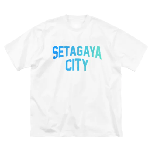 世田谷区 SETAGAYA CITY ロゴブルー Big T-Shirt