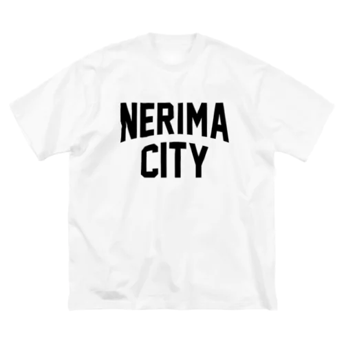 練馬区 NERIMA CITY ロゴブラック ビッグシルエットTシャツ