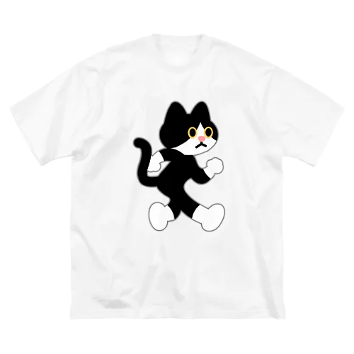 飛び出し坊や猫 ビッグシルエットTシャツ