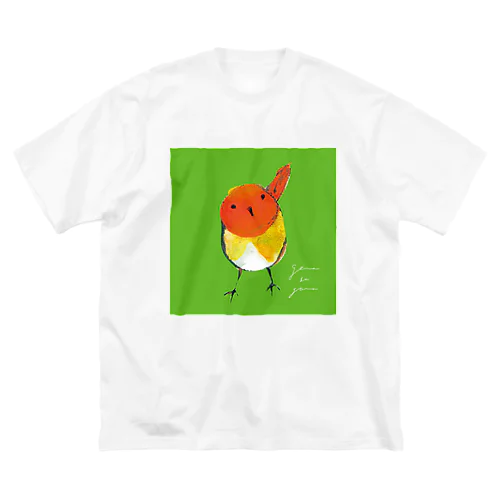 こまどりと草色 Big T-Shirt