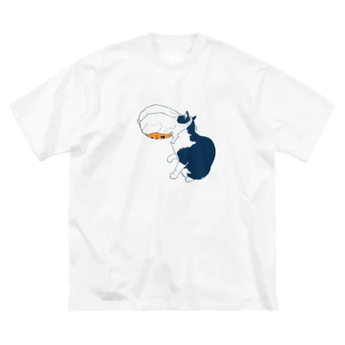 袋が取れない猫 Big T-Shirt