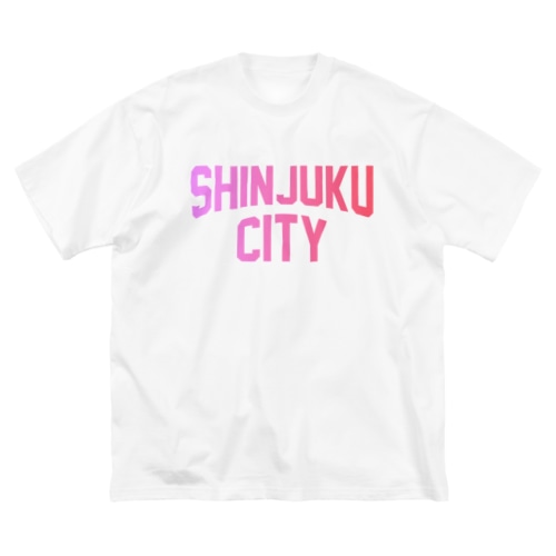 新宿区 SHINJUKU CITY ロゴピンク Big T-Shirt