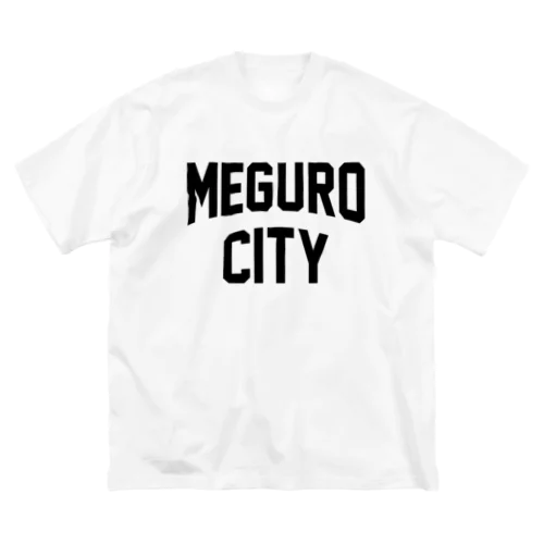 目黒区 MEGURO CITY ロゴブラック ビッグシルエットTシャツ