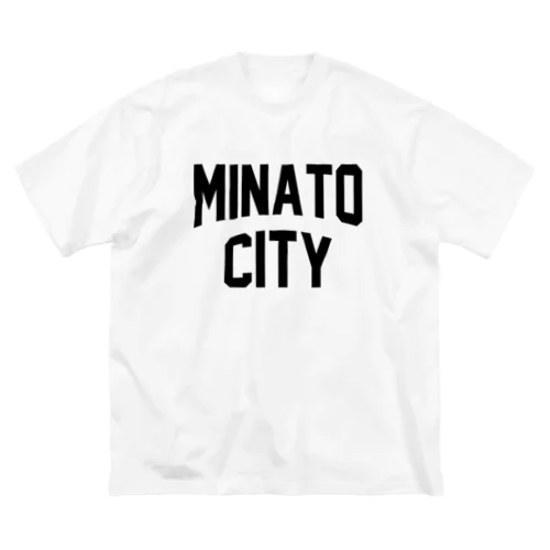 港区 MINATO CITY ロゴブラック Big T-Shirt