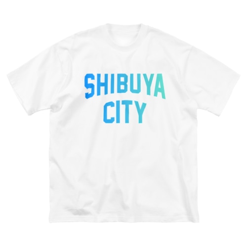 渋谷区 SHIBUYA CITY ロゴブルー Big T-Shirt