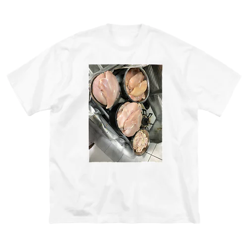 鶏胸肉30個 Big T-Shirt