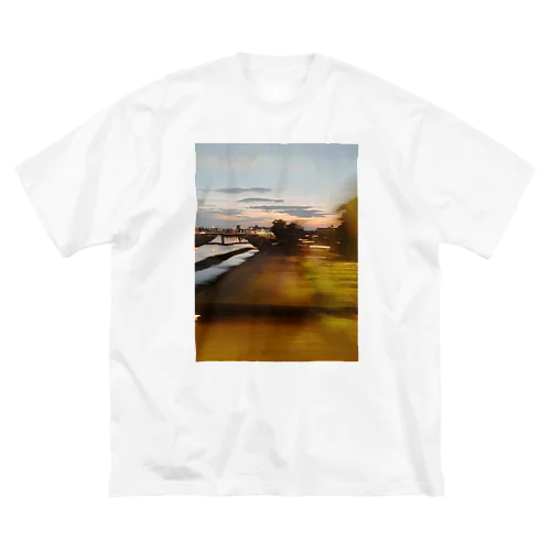 夕暮れの風景 ビッグシルエットTシャツ