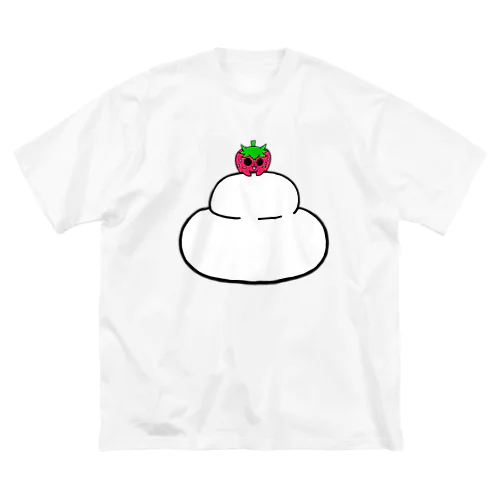 いちごのチーゴくん　鏡もち ビッグシルエットTシャツ