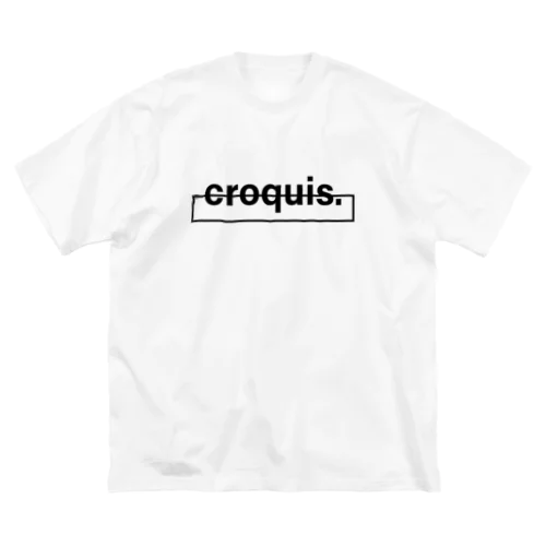 croquis./ベーシックロゴ(黒) Big T-Shirt