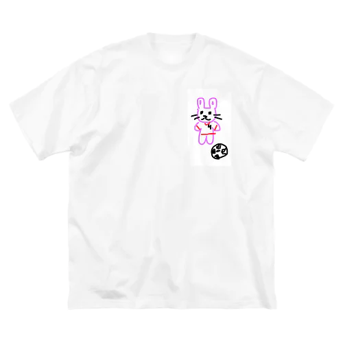 うさぽことサッカー Big T-Shirt