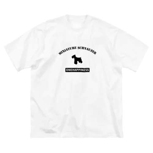 ミニチュアシュナウザー  ONEHAPPINESS Big T-Shirt