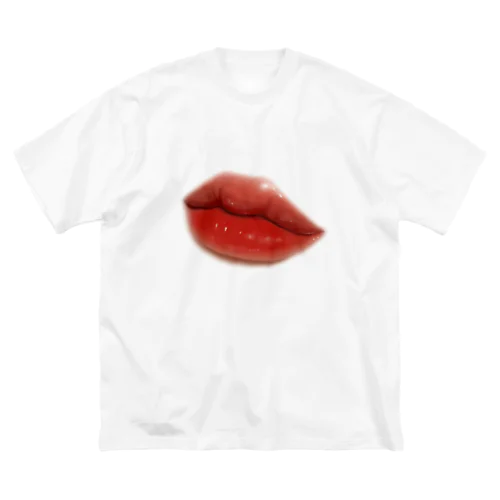 ぷるぷる唇 루즈핏 티셔츠