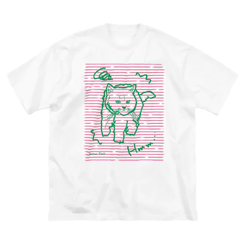 ふきげんにゃんこ ビッグシルエットTシャツ