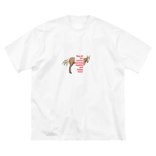 all horse ビッグシルエットTシャツ