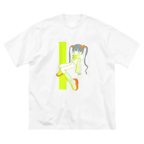 ツインテールの子 ビッグシルエットTシャツ