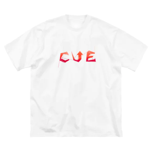 CUE...? red ビッグシルエットTシャツ