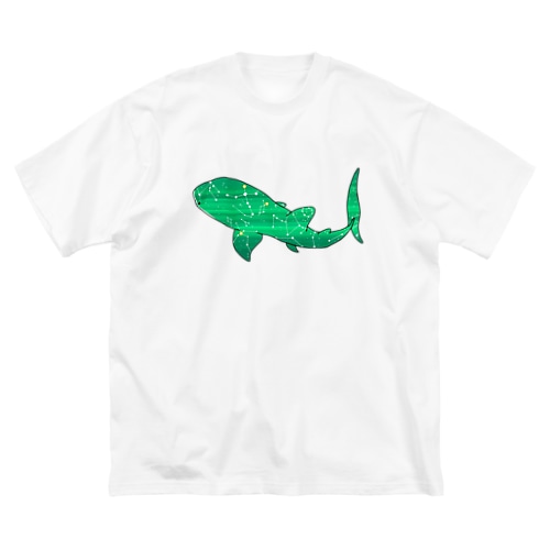 ジンベエザメ 夏の星座 緑 Big T-Shirt
