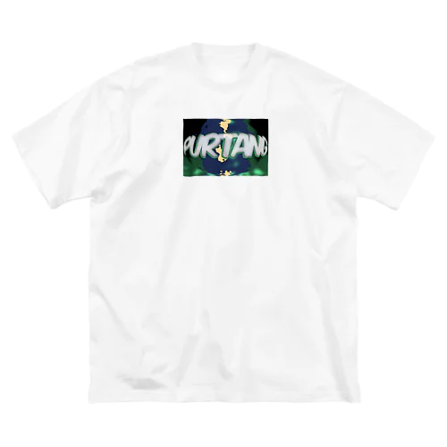 purtang地球ロゴ ビッグシルエットTシャツ