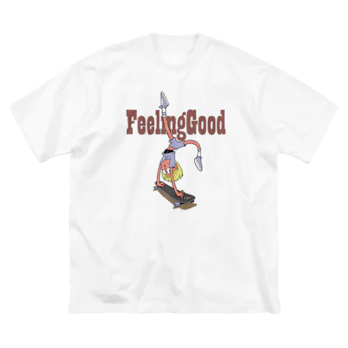 "feeling good" ビッグシルエットTシャツ