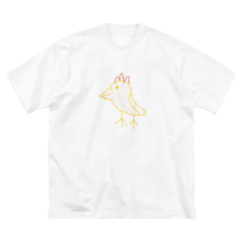 にわとり ビッグシルエットTシャツ