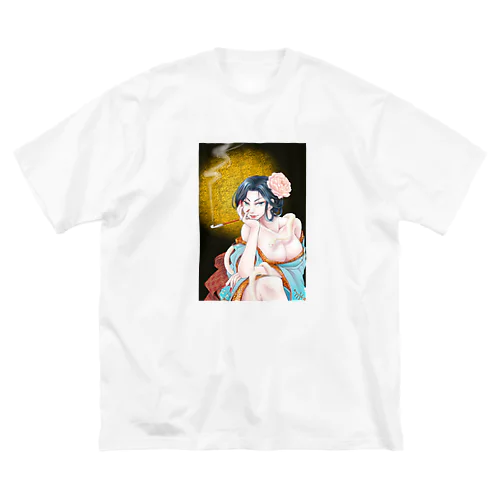 和風美女 ビッグシルエットTシャツ