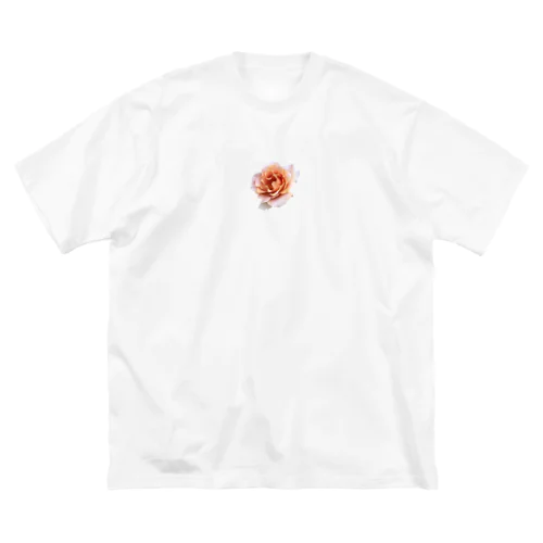 アンティークカラーの薔薇グッズ ビッグシルエットTシャツ