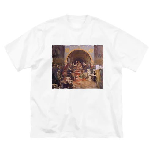 ミュシャ（Alfons Maria Mucha） / Mucha's The Slav Epic cycle No.4: Tsar Simeon I of Bulgaria (1923) Big T-Shirt