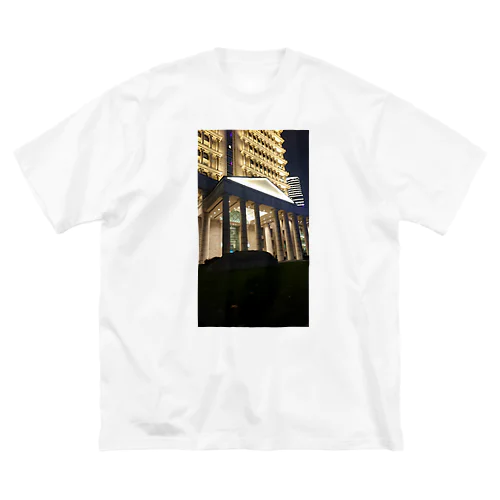 上海のギリシア建築(夜景編) ビッグシルエットTシャツ