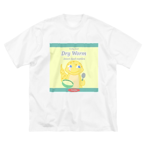 Gecko Food  「Dry Worm」 マシカク Big T-Shirt
