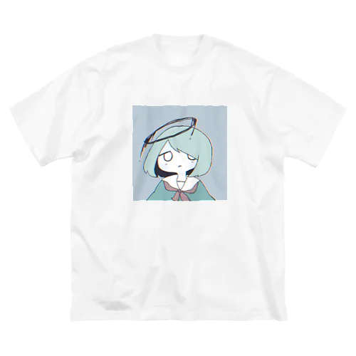 もちもち天使の女の子 ビッグシルエットTシャツ