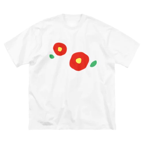 椿（赤ふたつ） ビッグシルエットTシャツ