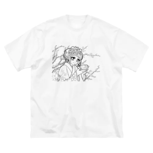 梅と着物（線画） Big T-Shirt