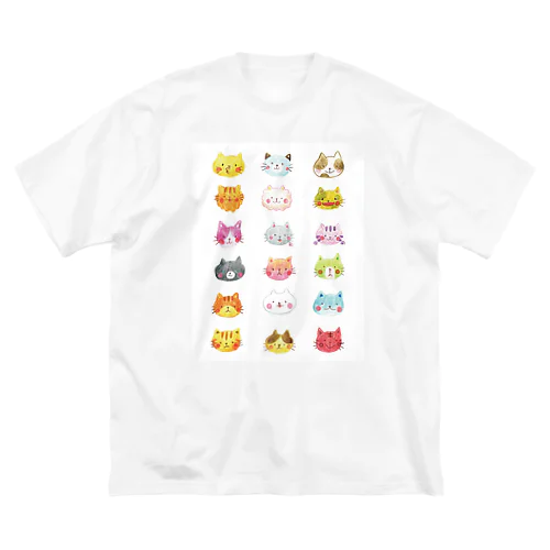 ねこねこバッグ Big T-Shirt