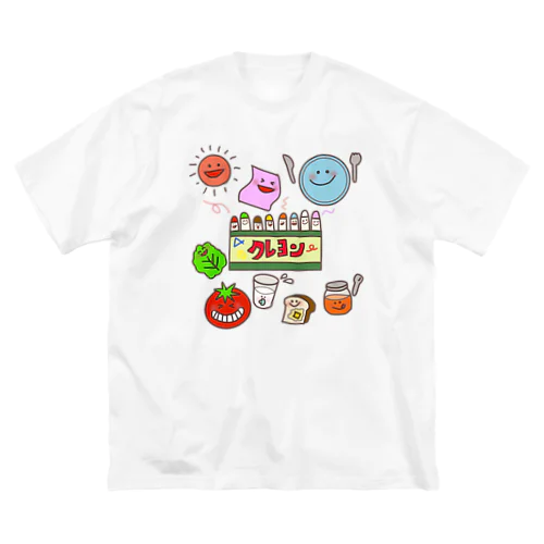 おはようクレヨン🖍 ビッグシルエットTシャツ