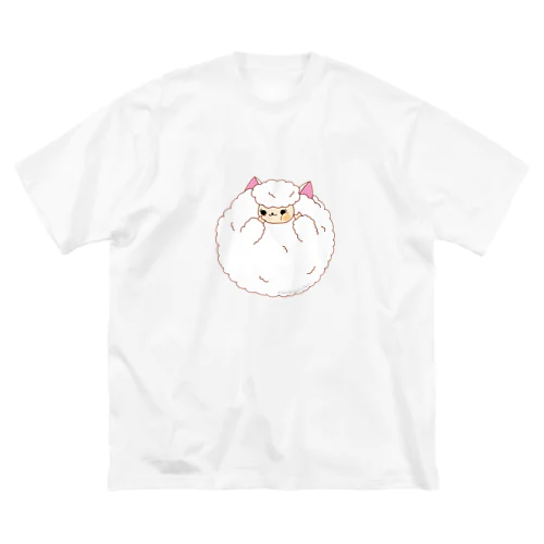 べたっと　アルパカちゃん ビッグシルエットTシャツ