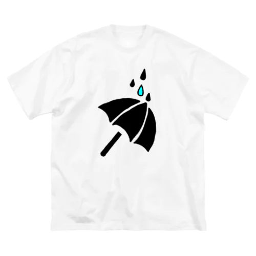 雨男雨女(黒) ビッグシルエットTシャツ