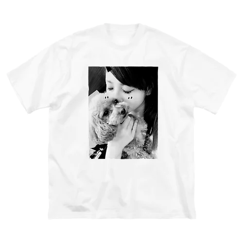 愛犬と美女 ビッグシルエットTシャツ