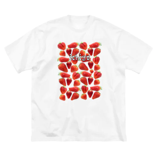 いちご　ichigo 苺　イチゴ　ストロベリー　strawberry ビッグシルエットTシャツ