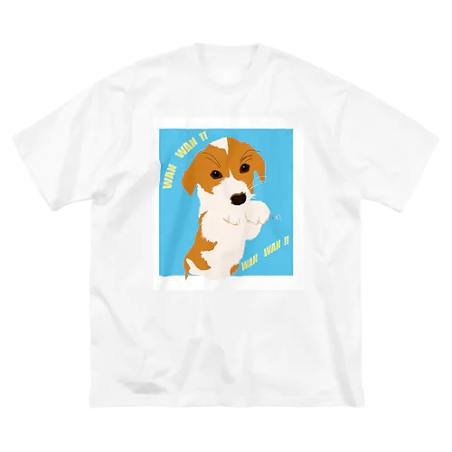 コーギー犬 ビッグシルエットTシャツ