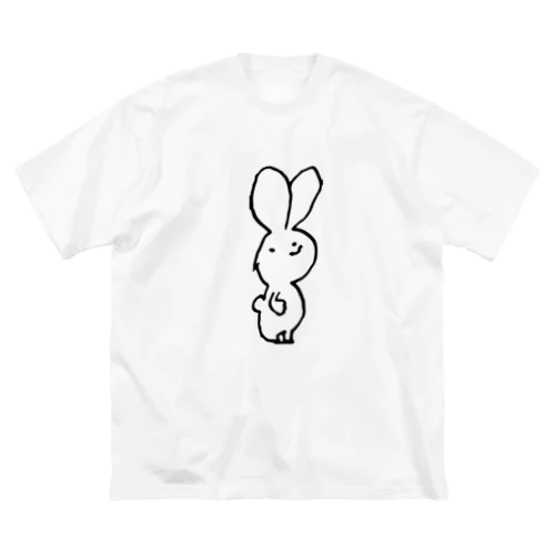 うさぎさん文庫うさぎ ビッグシルエットTシャツ