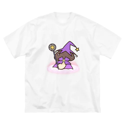 ほし☆しいたけ（パープル） ビッグシルエットTシャツ