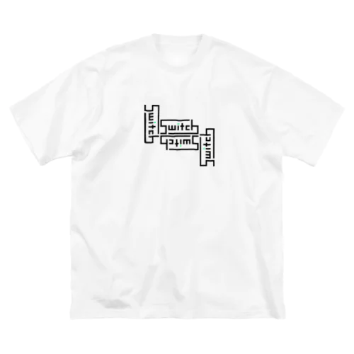 logo_puzzle ビッグシルエットTシャツ