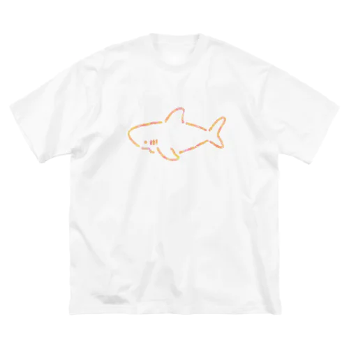 わりとシンプルなサメ2021ピンク系Ver. Big T-Shirt