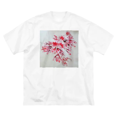 桜開花 ビッグシルエットTシャツ