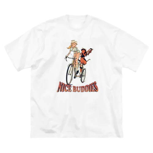 "NICE BUDDIES" ビッグシルエットTシャツ