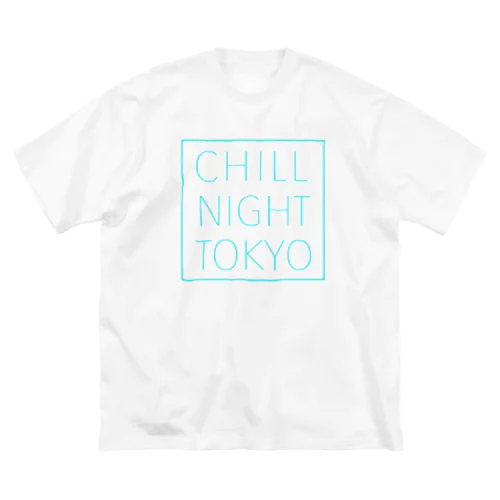 CNT square  logo / Tiffany  blue ビッグシルエットTシャツ