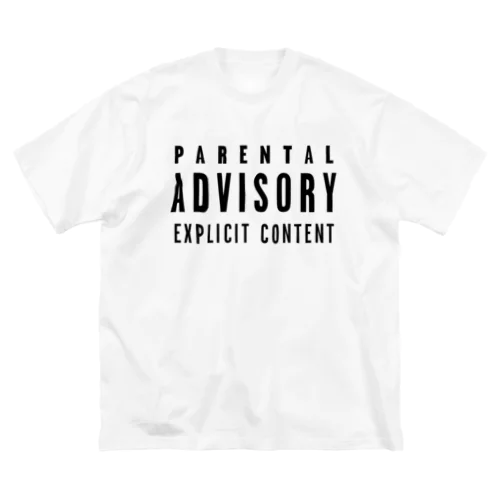 PARENTAL ADVISORY-ペアレンタル アドバイザリー-文字のみロゴTシャツ Big T-Shirt